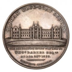 Medal - George IV Oldham Blue-Coat School, silver