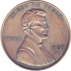 1 Cent 'Lincoln - Wheat Ears Reverse'