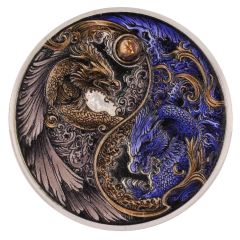 Bullion - Yin-Yang Dragon Coloured