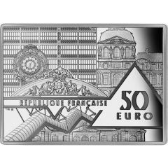 50 Euros La Persistance de la mémoire - Dali, silver