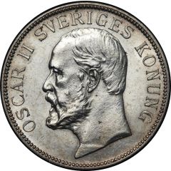 2 Kronor - Oscar II