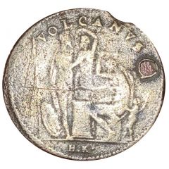 Rechen Pfennig - Vulcan, Fleur de Lis Shield