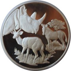 Medallion - Postmasters 10th Anniversary of Botswana's Independence