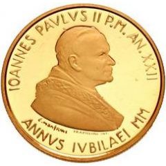 100 000 Lire - John Paul II Crucifix