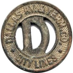 1 City Fare - Dallas Ry. and Term. Co. Dallas, Texas