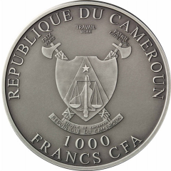 1000 Francs Mandrill, colored