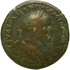 Sestertius - Vespasian, Titus, and Domitian CAES AVG F DES IMP AVG F COS DES ITE S C