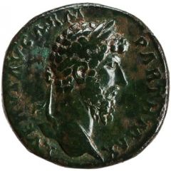 Sestertius - Lucius Verus VICT AVG TR POT VI IMP III COS II S C, Victory
