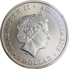 1 Dollar - Elizabeth II 4th Portrait - 65th Anniversary Coronation