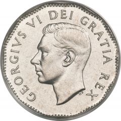 5 Cents - George VI w/o IND:IMP: