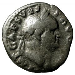 Denarius - Vespasian TRI POT, Vesta