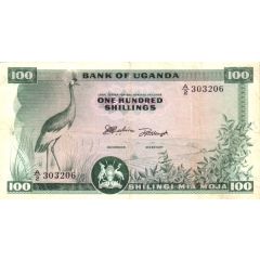 100 Shillings Without text under denomination