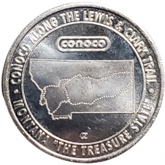 Token - Conoco Along The Lewis And Clark Trail Buffalo