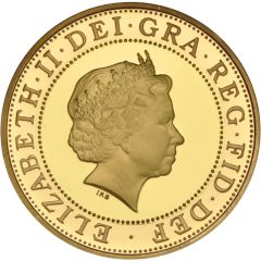 2 Pounds - Elizabeth II Charles Darwin, Gold Proof