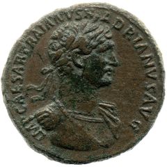 Sestertius - Hadrian PONT MAX TR POT COS II FORT RED S C, Fortuna