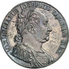 1 Conventionsthaler - Maximilian I Joseph Bavarian Constitution - Pattern