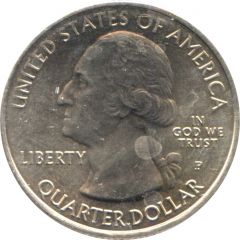 1/4 Dollar `Washington Quarter` San Antonio Missions National Historical Park, Texas