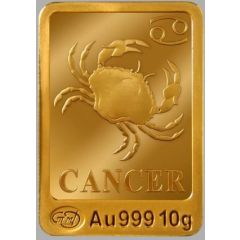 10 Grams Gold Zodiac signs - Cancer