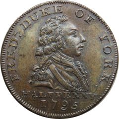 1/2 Penny Middlesex - National Series / Duke of York