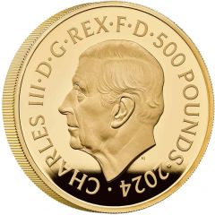 500 Pounds - Charles III Paris, Gold Proof