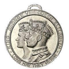 Medal - King George VI and Queen Elizabeth Waterloo, Ontario, Cityhood