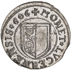 3 Kreutzers Square shield, date in legend