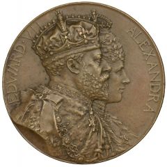 Medal - Edward VII Coronation, Spink, bronze, 46mm