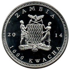 1000 Kwacha African Zebra