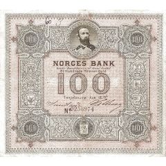 100 Kroner - Oscar II King Oscar II issue