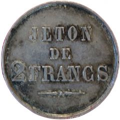 Jeton de 2 francs - Cercle de Monaco