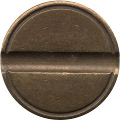 Blank Token with 1 groove, 23 mm