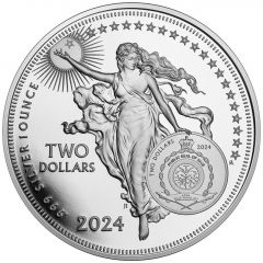2 Dollars - Charles III Johannes Gutenberg