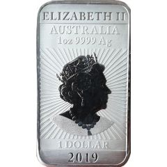 1 Dollar - Elizabeth II 6th Portrait - Chinese Dragon Bullion Bar