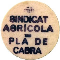 1 Peseta - Sindicat Agrícola