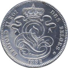 1 Centime - Léopold II Dutch and French text, Pattern