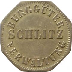 50 Pfennig - Schlitz Burggüter Verwaltung