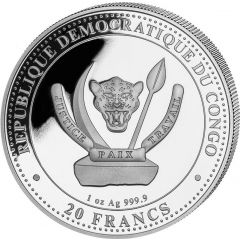 20 Francs Dunkleosteus, colourized