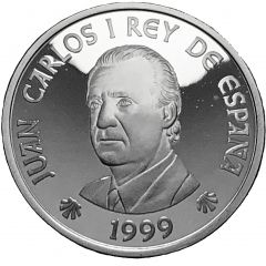 2000 Pesetas - Juan Carlos I Santiago de Compostela Cathedral
