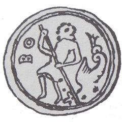 Denier Bracteate - Bolesław Mieszkowic or Leszek of Masovia Kruszwica or Inowrocław or Płock mint