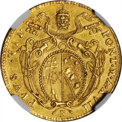 1 Doppia - Pio VII APOSTOLORUM PRINCEPS - St. Peter - Ornate shield