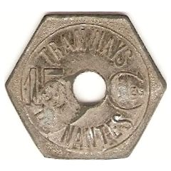 15 Centimes - Tramways de Nantes