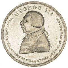 Medal - George III Death, J. Westwood, white metal