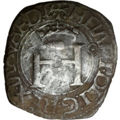 Liard with H - Henry I of Albret