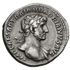 Denarius - Hadrian P M TR P COS III AETER AVG, Aeternitas