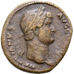 Sestertius - Hadrian // S C, Diana