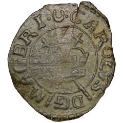 1 Farthing - Charles I Rose issue, type 4a