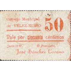 50 Céntimos Vélez-Rubio