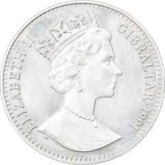 1 Crown - Elizabeth II Long-jump, Silver Proof