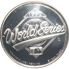 1 oz Silver 1992 World Champions - Toronto Blue Jays