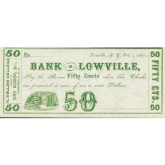 50 Cents Bank of Lowville